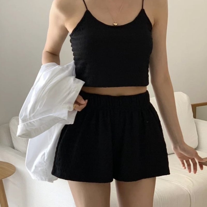 2024 South Korea Ins Style Light Luxury Simple Solid Color Three-Piece Bikini Small Fragrance Style Conservative Split Swimsuit For Women - Image 5
